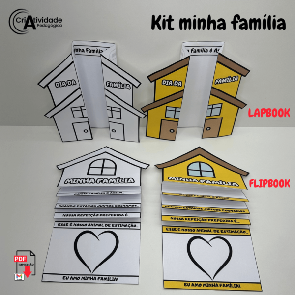 Kit Minha Família Com 04 Atividades – Criatividade Pedagógica
